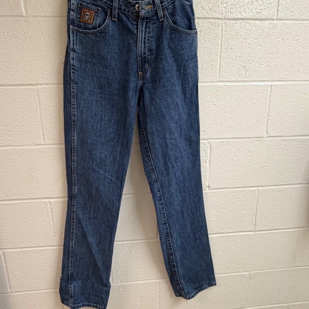 Cinch Mens Bronze Label Straight Denim Jeans 28x34 Blue Western Cowboy Rugged